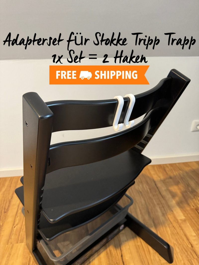 2x Stokke Tripp Trapp Haken Zubehör Hochstuhl